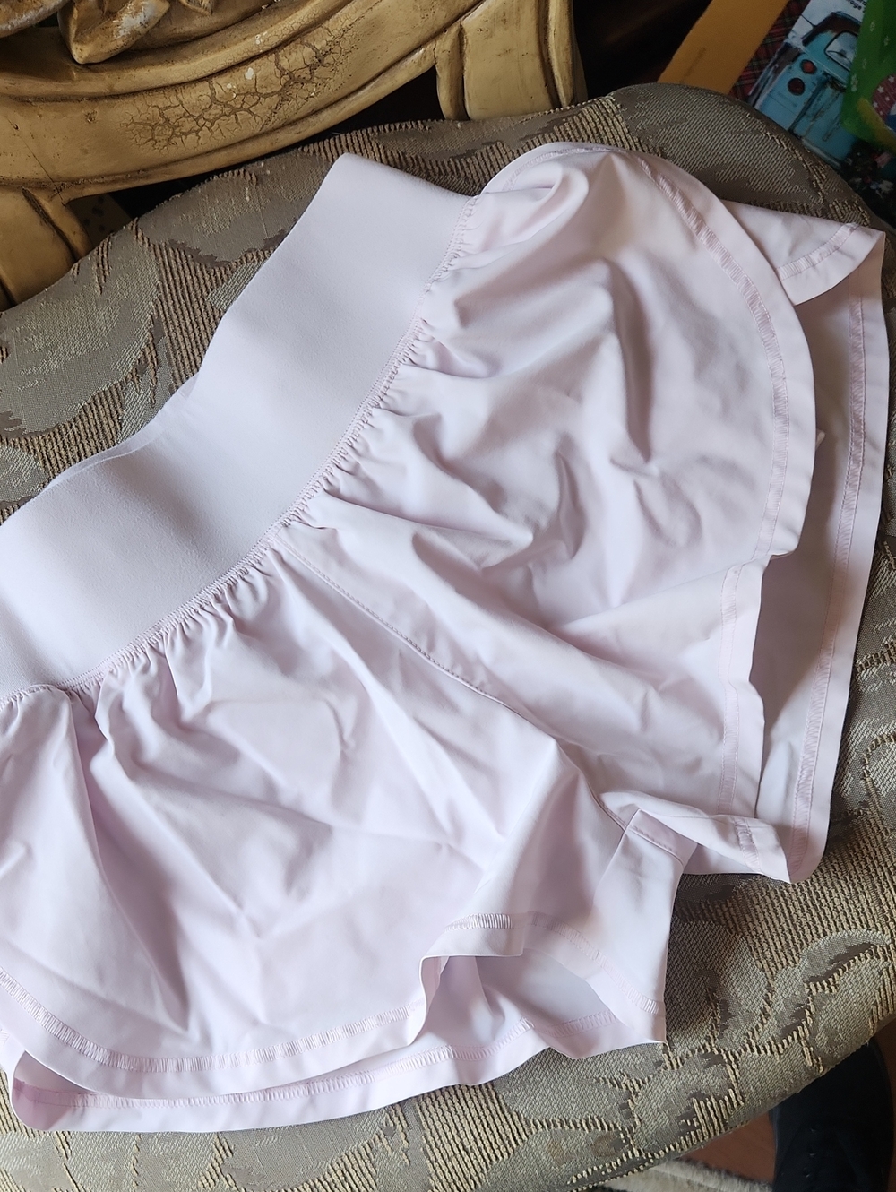 Crewcuts Soft Light Pink Ruffle Skater Shorts